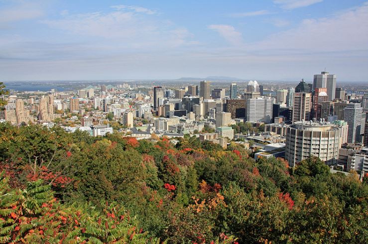 Vue du Mont Royal à Montréal